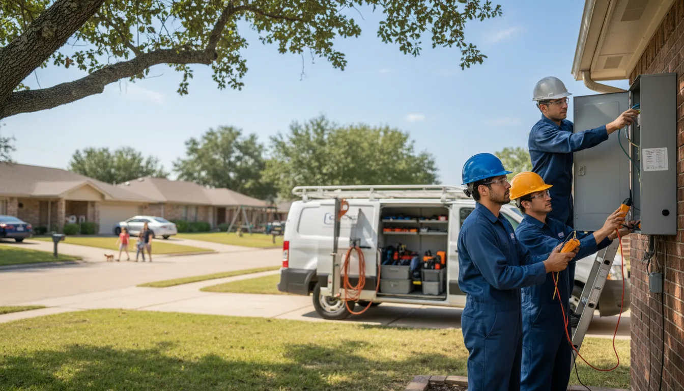 Certified electrician providing emergency electrical services in White Deer, TX